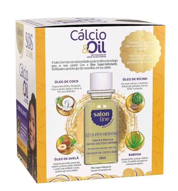 S.O.S Curls Calcium Oil Complete Treatment Kit – Salon Line - Naturally