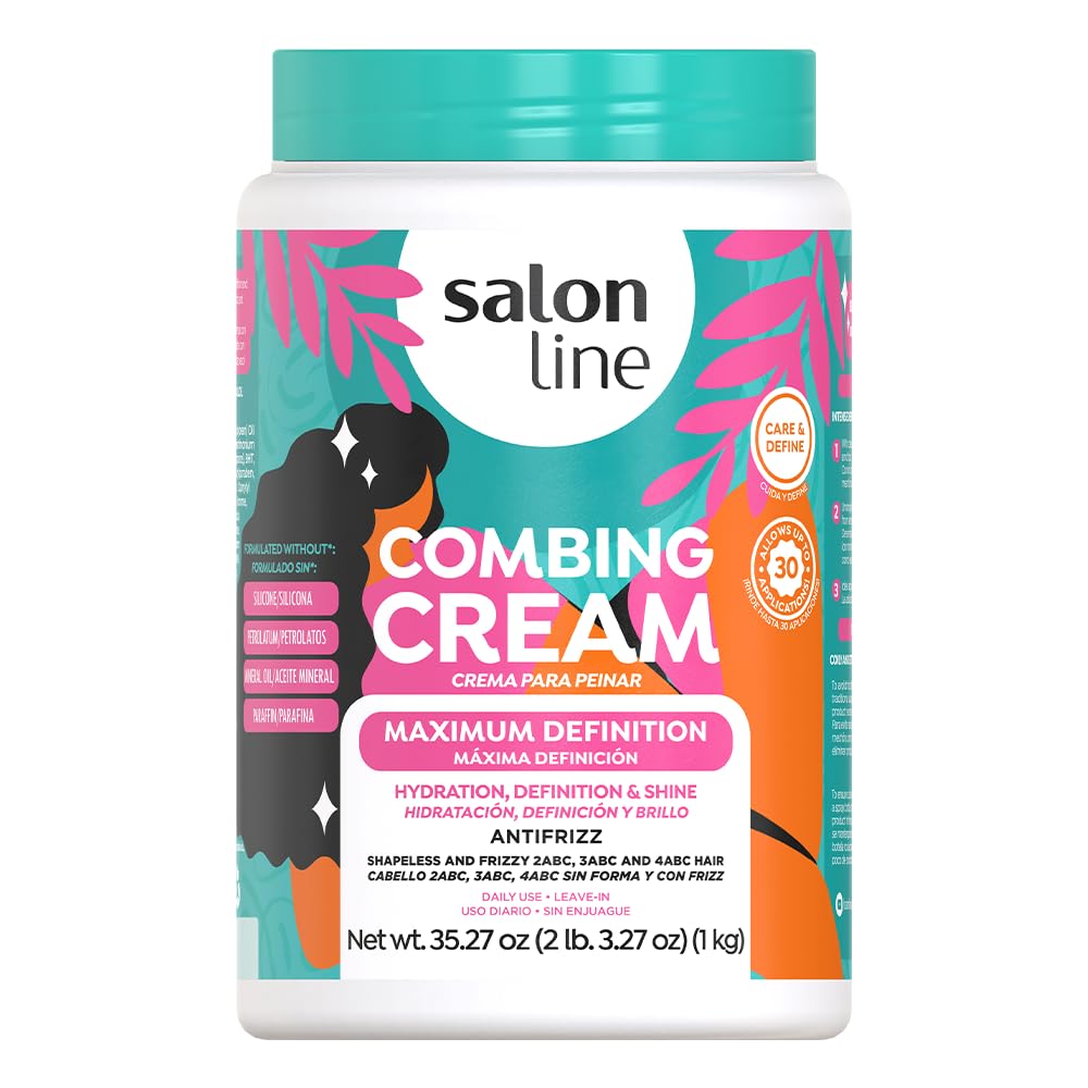 Maximum Definition Hair Cream Conditioner - Salon Line - 1Kg - Naturally