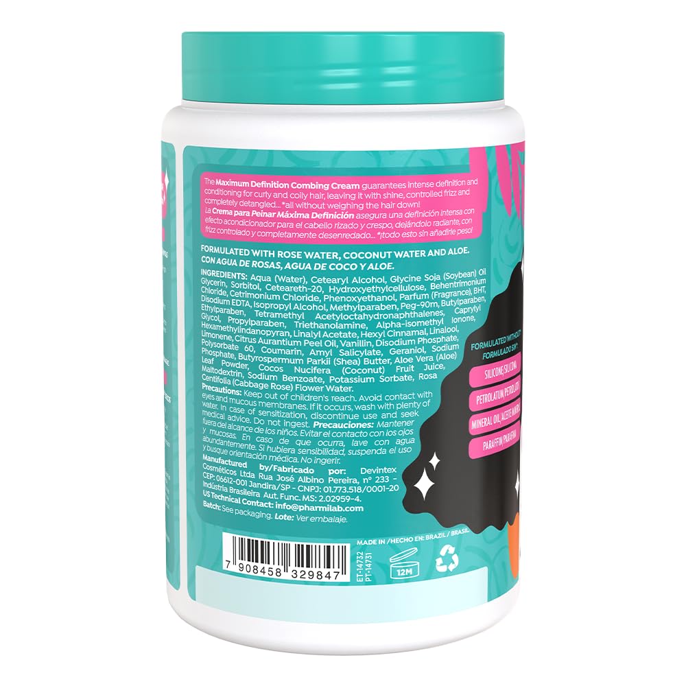 Maximum Definition Hair Cream Conditioner - Salon Line - 1Kg - Naturally
