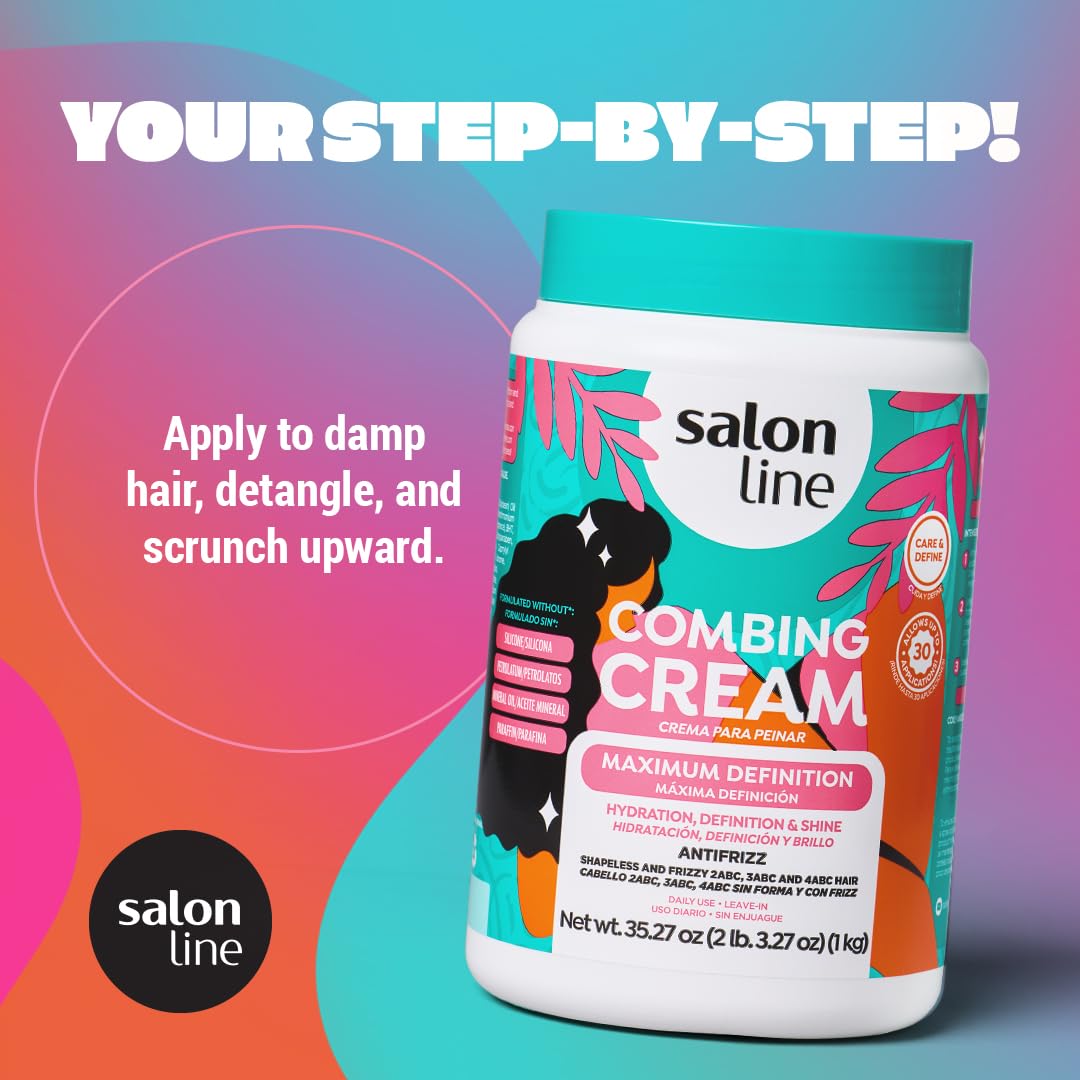 Maximum Definition Hair Cream Conditioner - Salon Line - 1Kg - Naturally