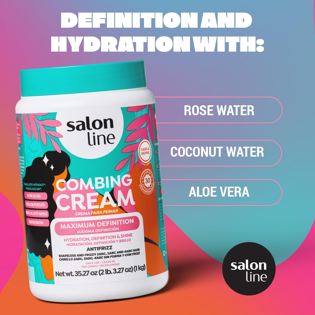 Maximum Definition Hair Cream Conditioner - Salon Line - 1Kg - Naturally