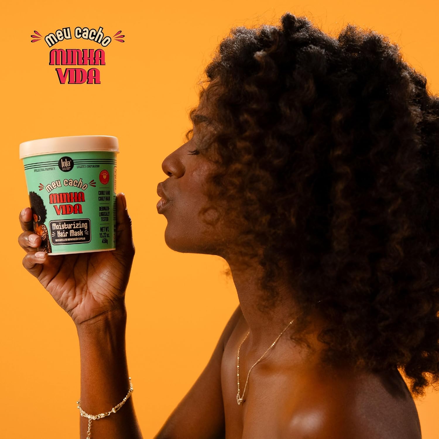 Meu Cacho Minha Vida - Moisturizing Hair Mask - Lola Cosmetics - 450g - Naturally