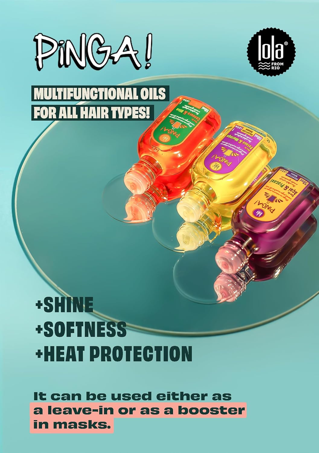 PINGA Hair Oil with Açaí and Pracaxi - Lola Cosmetics - Naturally