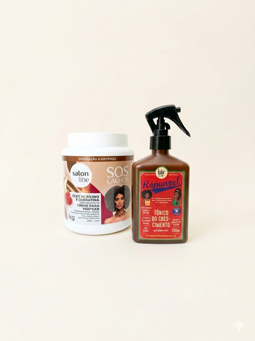 Naturally Coily Hair Repair and Growth Bundle with hair oils, creams, and accessories for healthy, vibrant coily hair.