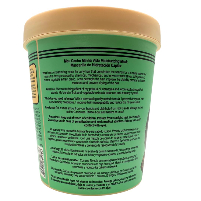 Meu Cacho Minha Vida - Moisturizing Hair Mask - Lola Cosmetics - 450g - Naturally