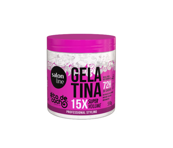 Curly Hair Gel - Gelatin for Hair Volumising – Salon Line - 550g