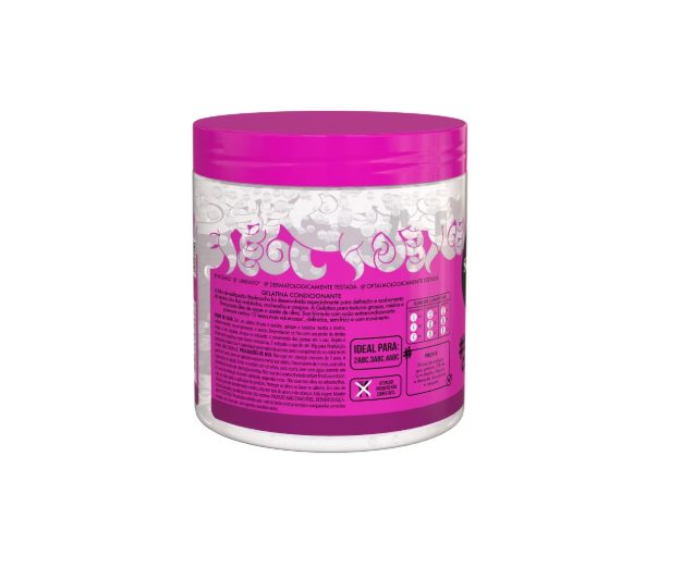 Curly Hair Gel, Gelatin for Hair Volumising, Vegan – Salon Line - 550g - Naturally