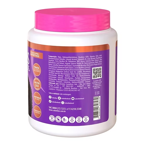 Super Oils 2-in-1 Cream Mask - Salon Line - 1Kg - Naturally