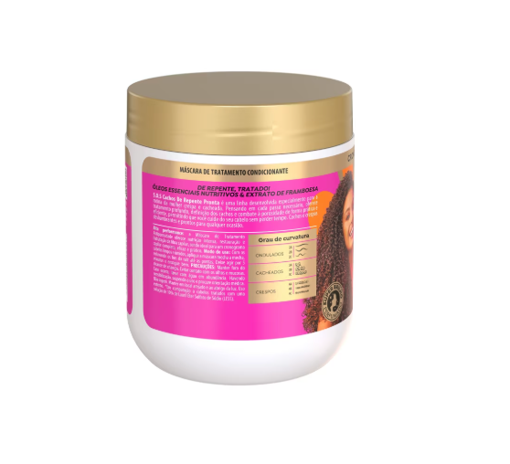 S.O.S Cachos Instant Treatment Conditioning Mask - Salon Line - 500g - Naturally