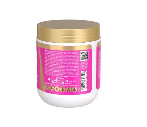 S.O.S Cachos Instant Treatment Conditioning Mask - Salon Line - 500g - Naturally