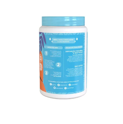 Naturally S.O.S Cachos Natural Definition Hair Cream Conditioner in 1kg bottle, showing the product container and label.