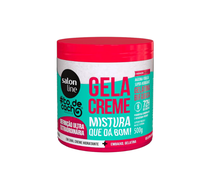 Naturally Gel & Cream Hybrid Styling Mix for Definition in 500g jar, salon-quality hair styling product for flexible hold