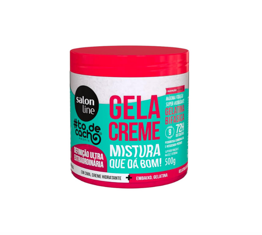 Naturally Gel & Cream Hybrid Styling Mix for Definition in 500g jar, salon-quality hair styling product for flexible hold