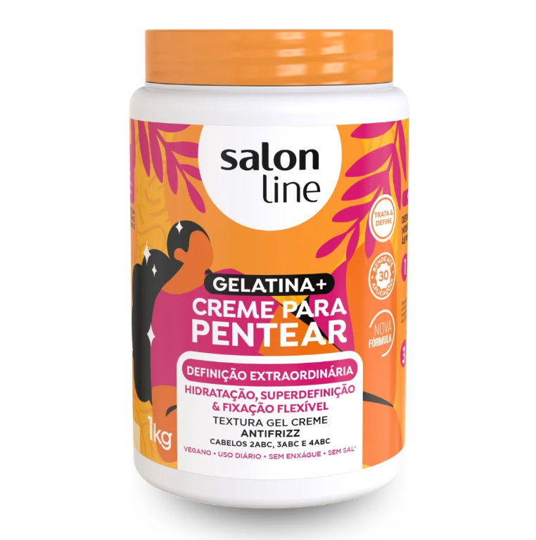 SOS Cachos Extraordinary Definition Combing and Conditioning Cream - Salon Line - 1Kg