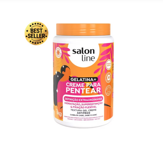 SOS Cachos Extraordinary Definition Combing and Conditioning Cream - Salon Line - 1Kg