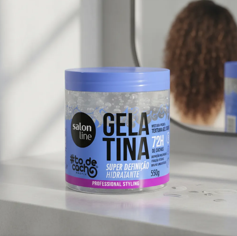 Super Definition Hydrating Hair Gel – Salon Line - 550g