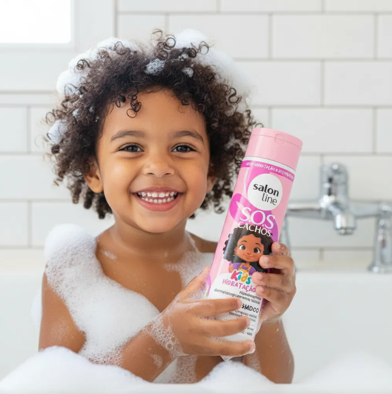 SOS Cachos Curls & Coils Kids Hydrating Shampoo & Conditioner Kit – Salon Line - Naturally