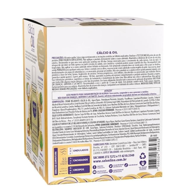 S.O.S Curls Calcium Oil Complete Treatment Kit – Salon Line - Naturally