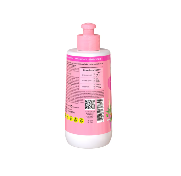 SOS Cachos Curls & Coils Kids Hydrating Combing Leave-In Cream – Salon Line - 300ml - Naturally
