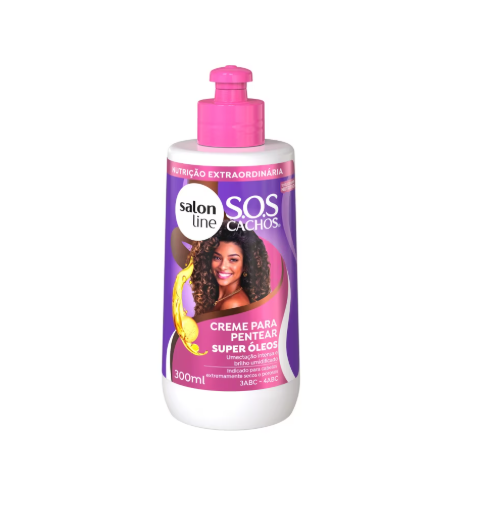 SOS Cachos Super Oils Leave-In Cream – Salon Line - 300ml